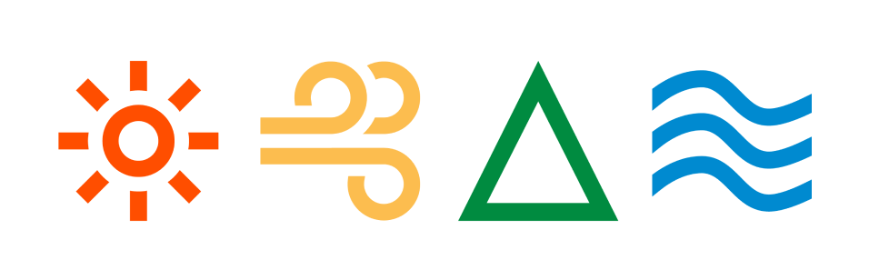 Elemental logo icons
